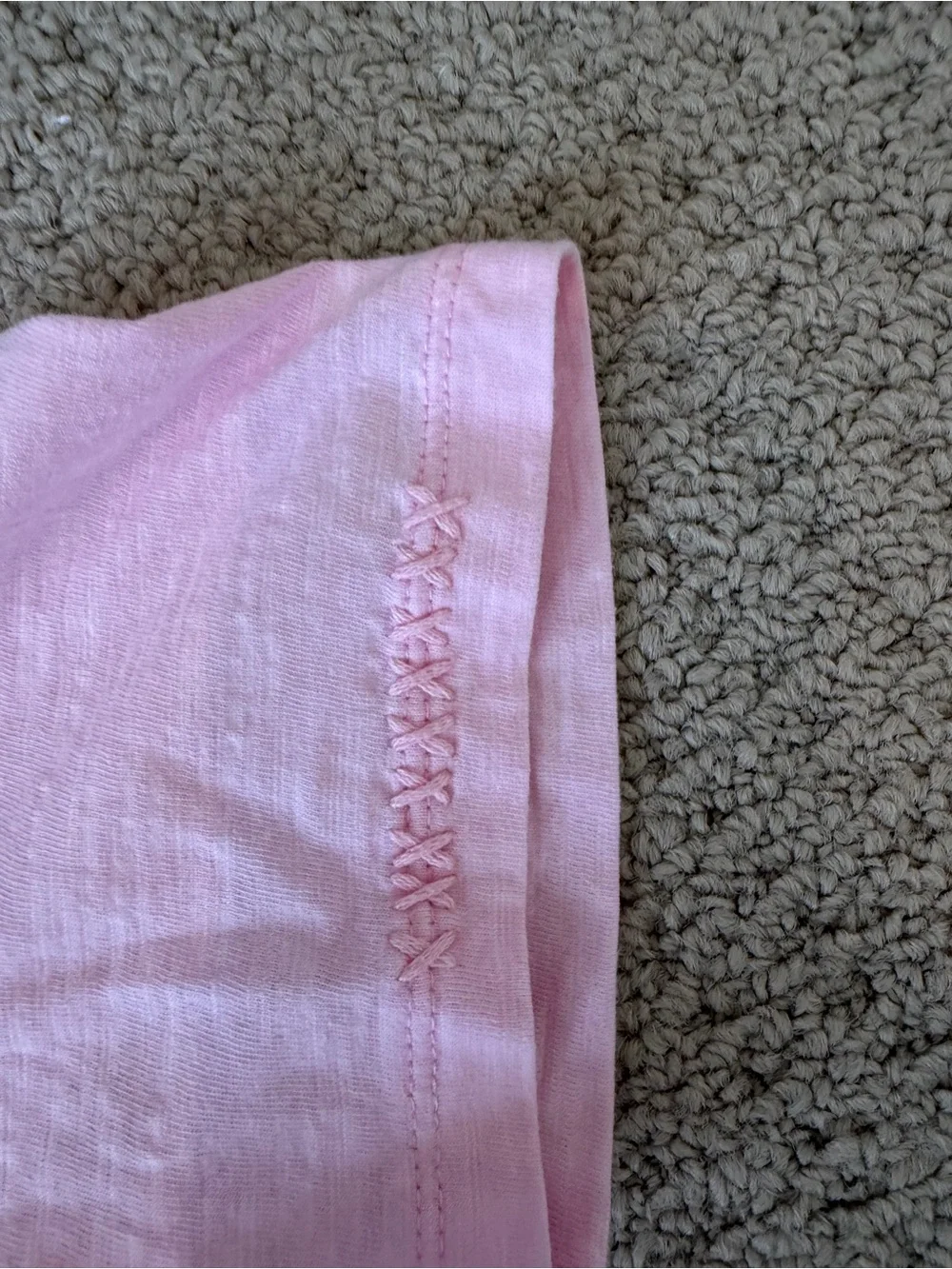 LoveShackFancy Pink Calix Cotton Tee - Picture 2 of 4